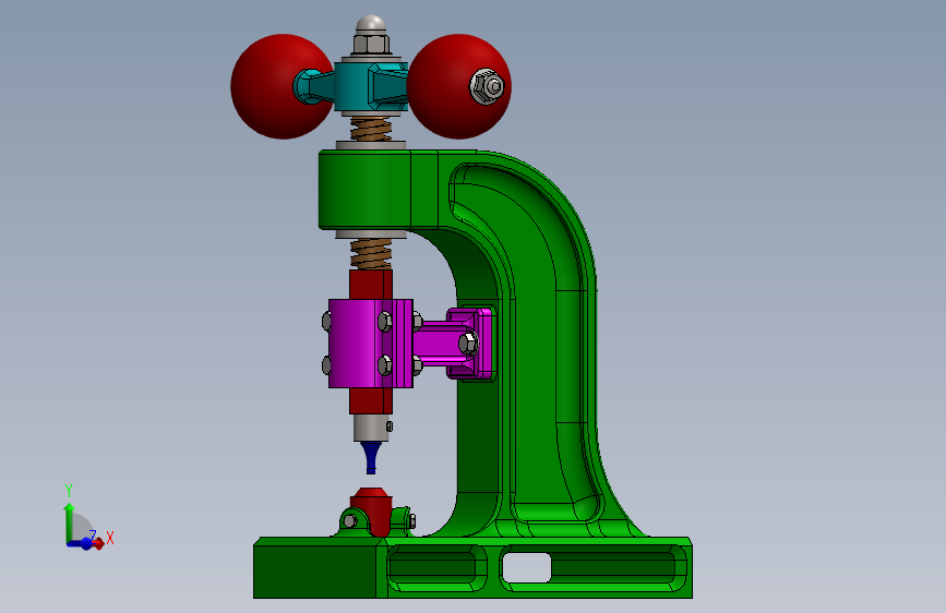 Punzonadora小型钻台3D数模图纸 Solidworks设计
