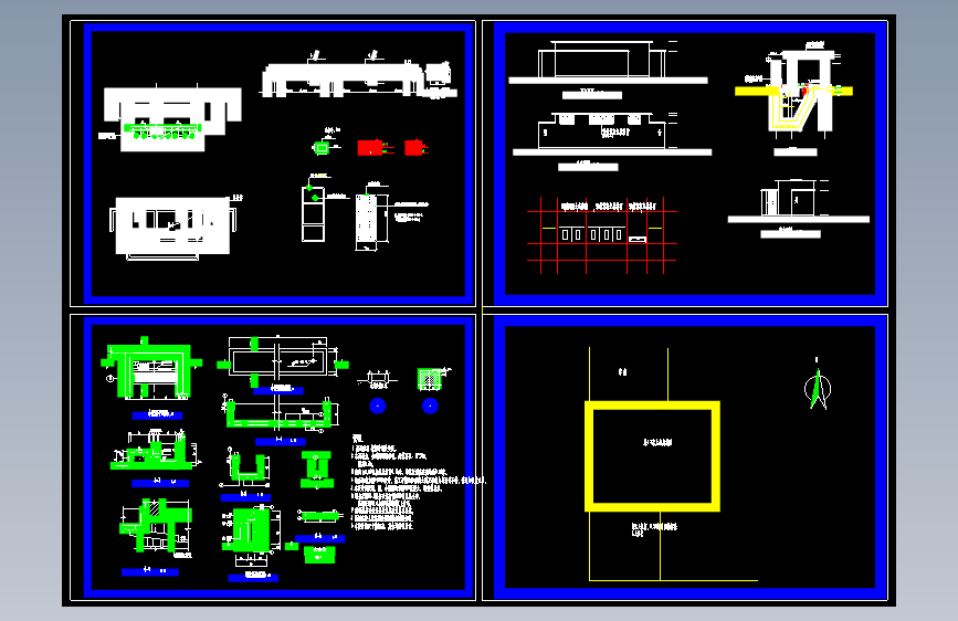 建筑面积17平的全封闭砖混结构旱厕详细施工CAD图纸厕所