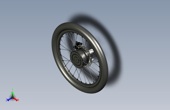 Forkless车轮结构3D图纸 STP格式