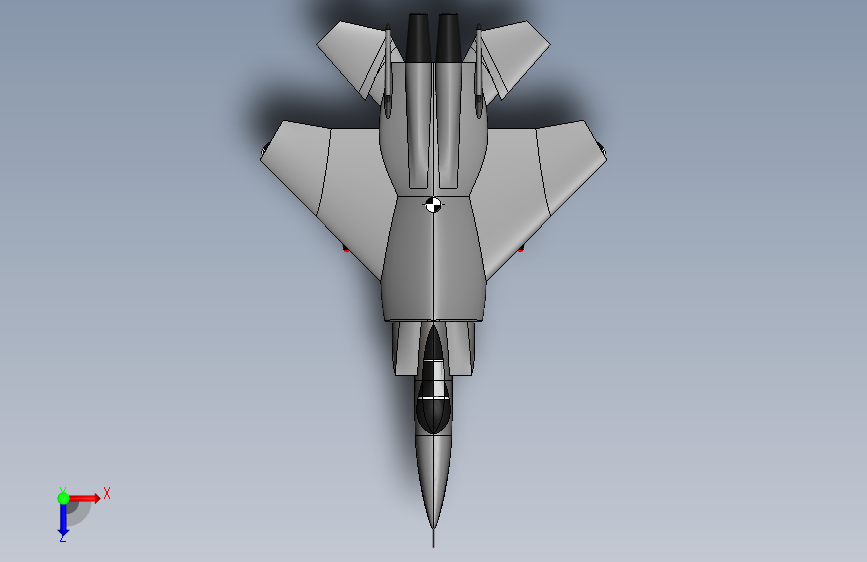 F15 Eagle战斗机简易模型3d图纸 Solidworks设计 Solidworks 2016 模型图纸下载 懒石网