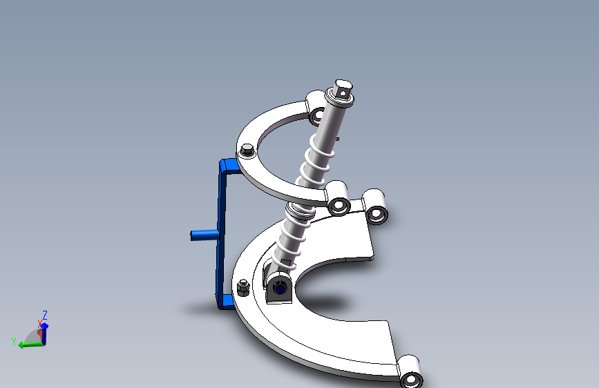 汽车双横臂独立悬架的设计CAD图纸+SolidWorks三维设计图纸素材