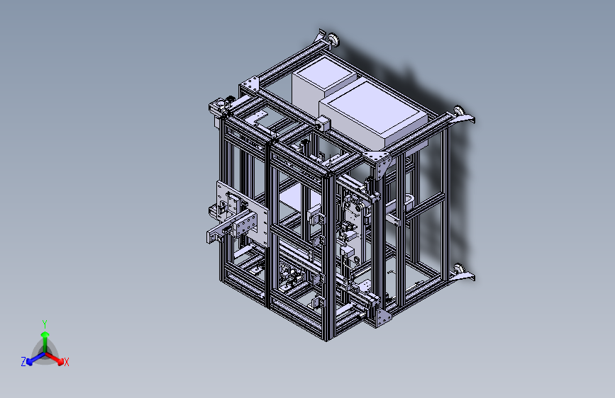 工位预装工作台 3D模型