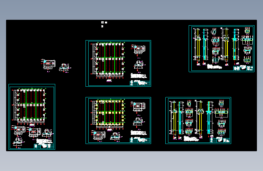 单层工业厂房课程设计施工CAD参考图