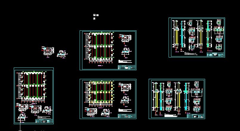 单层工业厂房课程设计施工CAD参考图