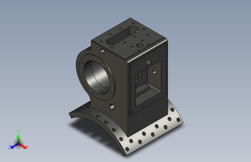 布瑞尔汽缸外壳3D模型