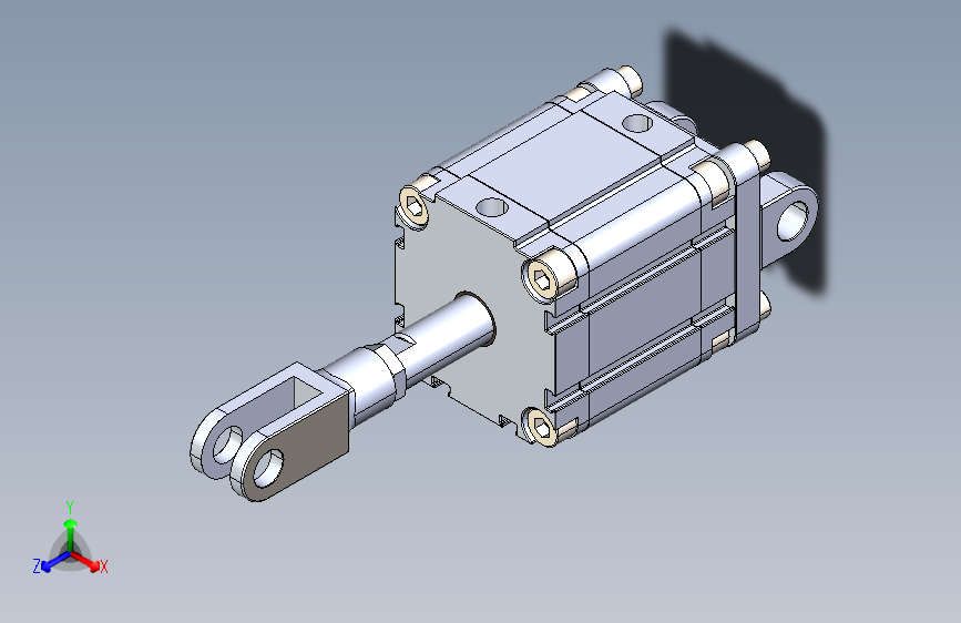 pneumatic气缸3D模型