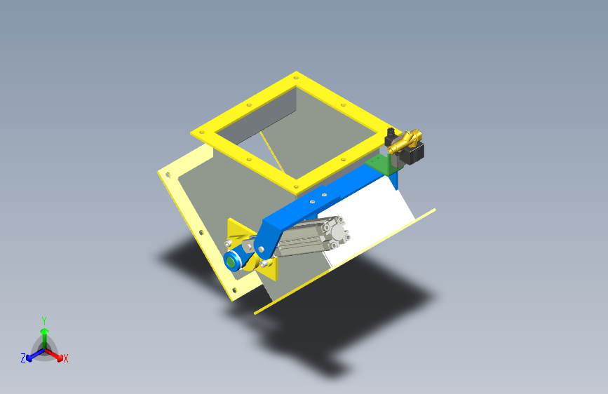 DN250分流阀三维模型3D模型