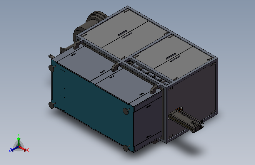 自动灌装旋盖理瓶一体机3D图纸 F485 非标自动化设备3D图纸3D模型