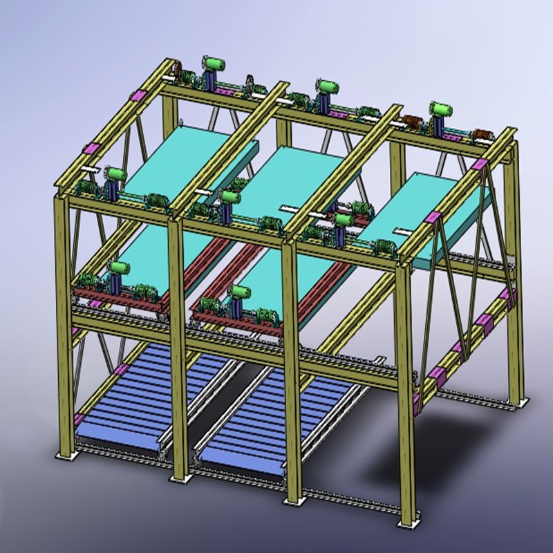 三层三列式升降横移立体车库