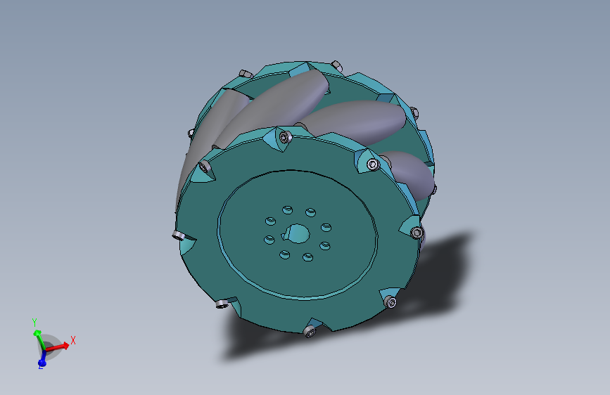 麦克纳姆轮3D图纸 G991