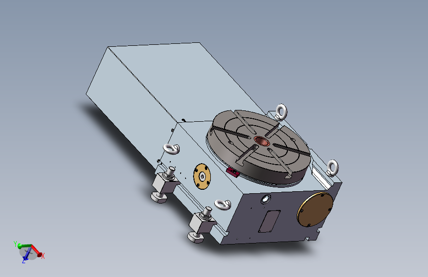 TK数控转台详细3D图纸 T901