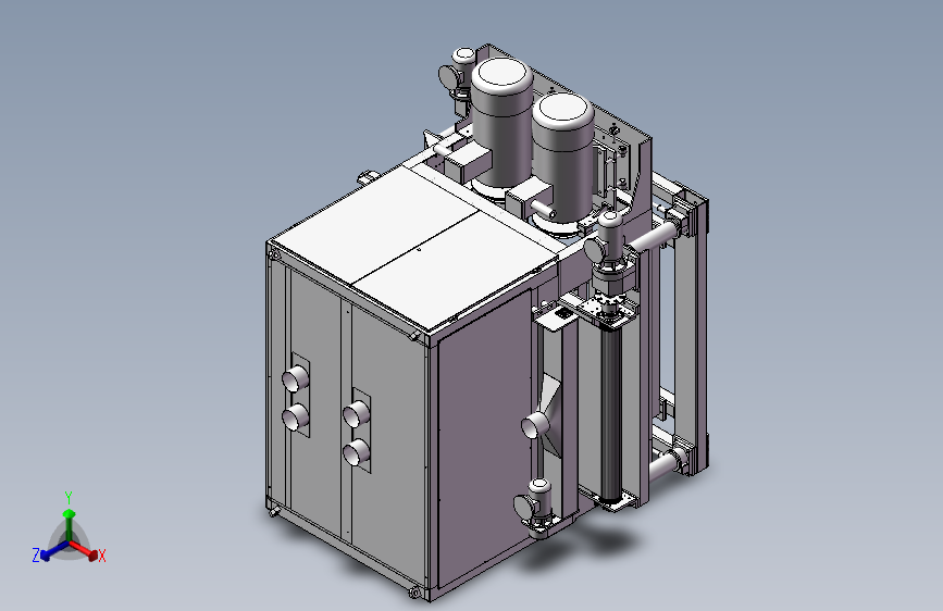 双面砂光机3D图纸H393 