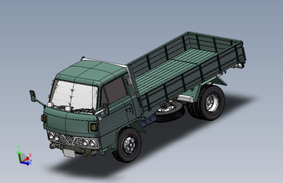 卡车3D图纸 机械设备设计3D模型参考资料素材