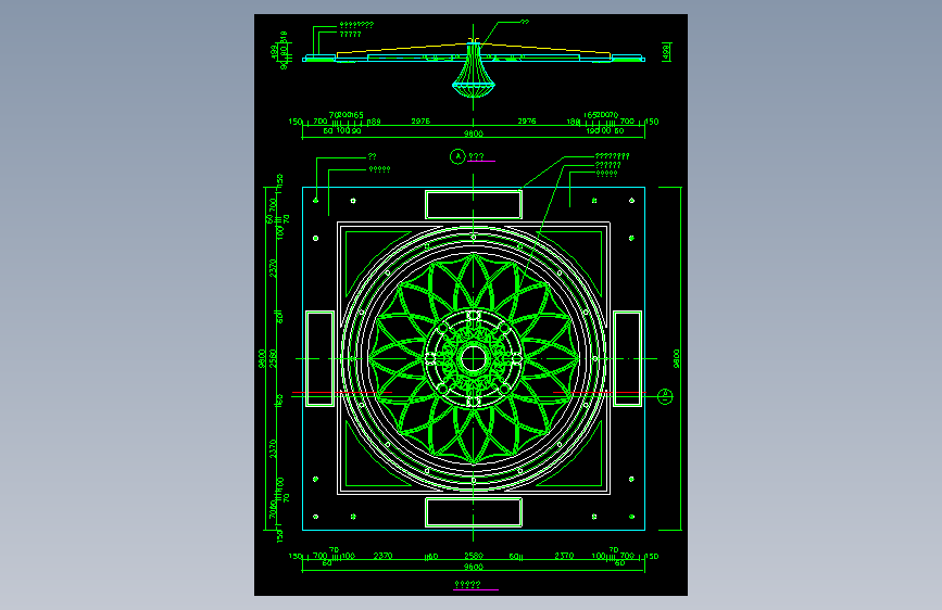 CAD室内设计施工图常用图块之顶棚