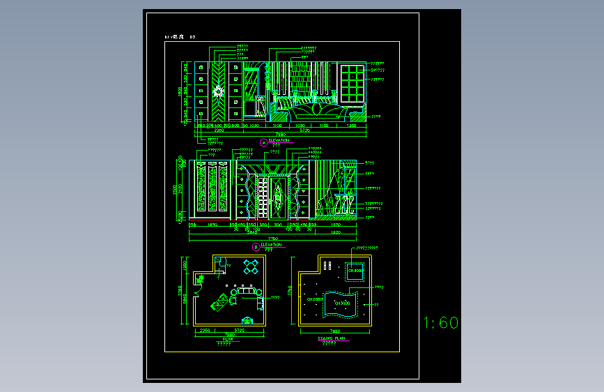建筑CAD常用千种图块之KTV装修
