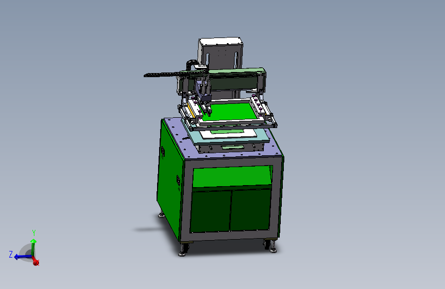 丝印机 3D图纸 机械设备 平面丝印机 3D模型图纸文件素材