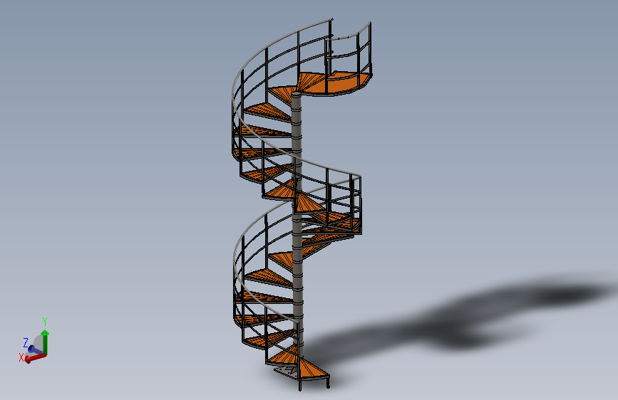 钢制螺旋楼梯