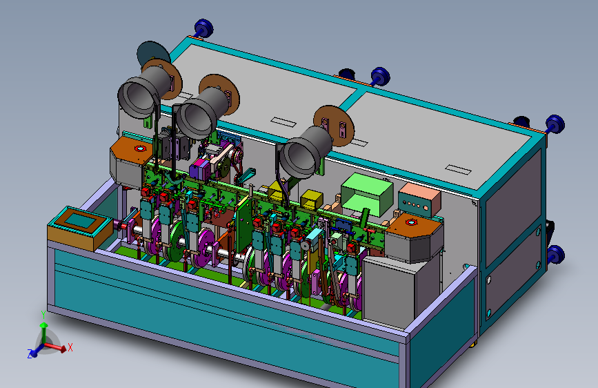纯凸轮组装设备 机械设备 3D图纸 SolidWorks x_t 格式 3D模型