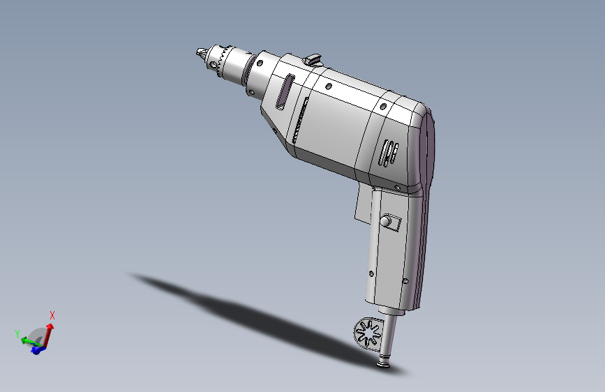 电钻内部详细 3D图纸 机械设备 3D模型设计素材