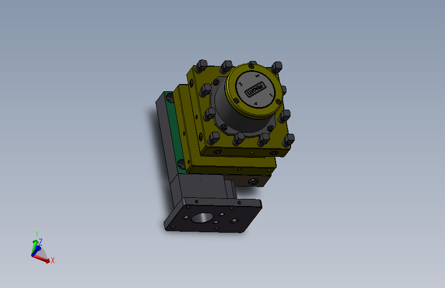 数控车床刀架 3D图 机械设计自动化3D模型参考文件STEP格式