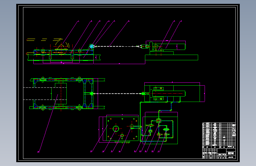 可伸缩带式输送机机械设计 机械设计 包含cad图纸