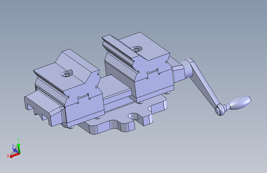 机用虎钳台虎口钳cad图纸solidworks三维模型3D建模工程图素材