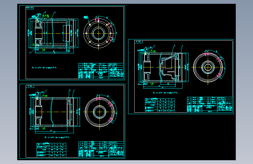 CD型5T电动葫芦CAD　全套图