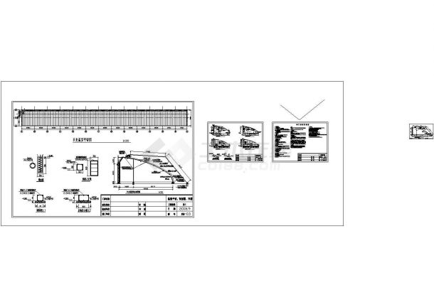 130米×13米日光温室蔬菜大棚设计施工图CAD图纸蔬菜大棚