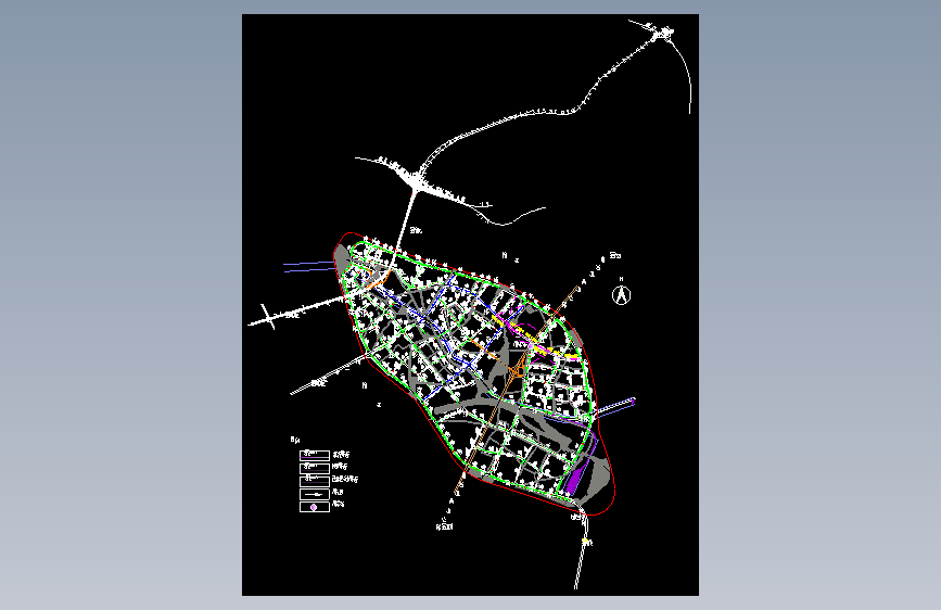 某市政道路给排水管道工程设计cad全套施工图（含设计说明，63张图）
