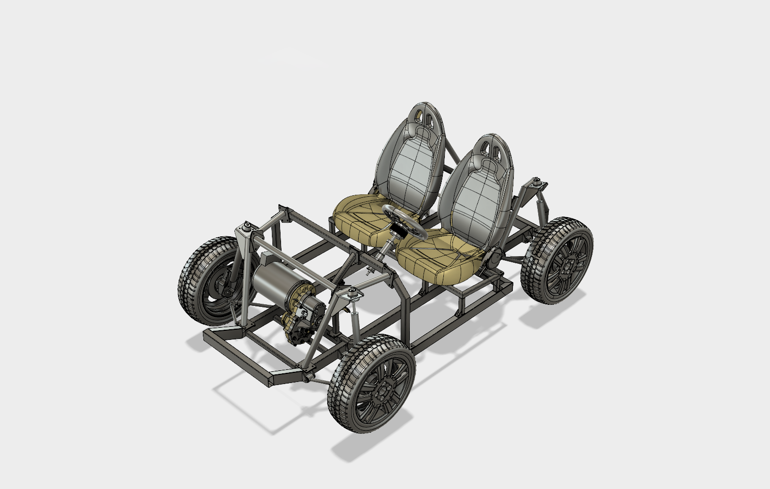 开源汽车设计图纸TABBY EVO底盘三维数模 stp格式