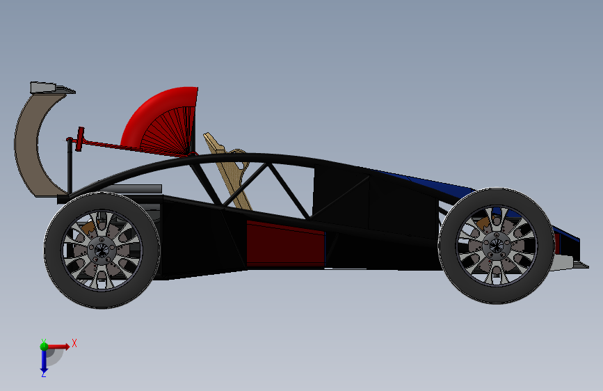 Atom原子跑车三维建模图纸 solidworks设计 附STEP