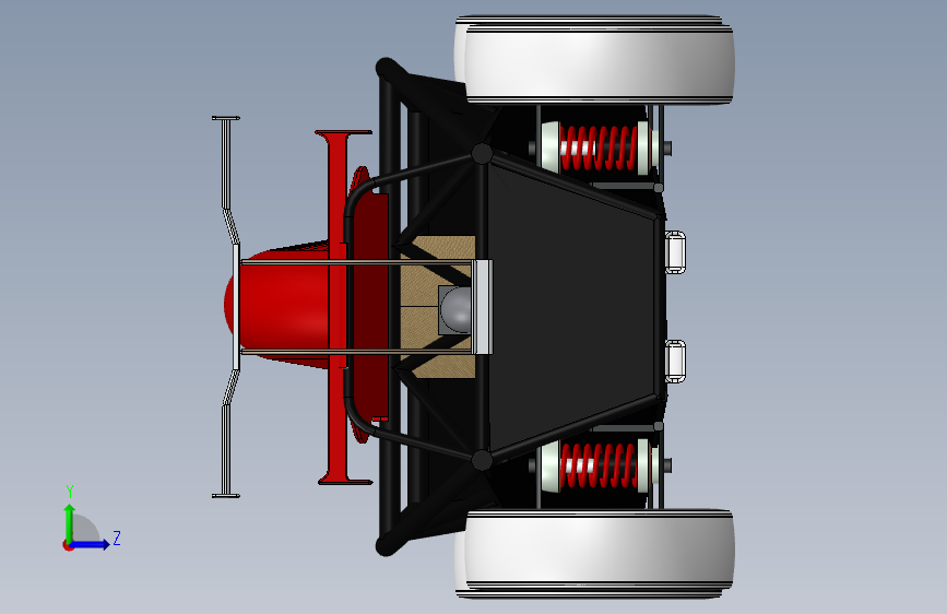 Atom原子跑车三维建模图纸 solidworks设计 附STEP