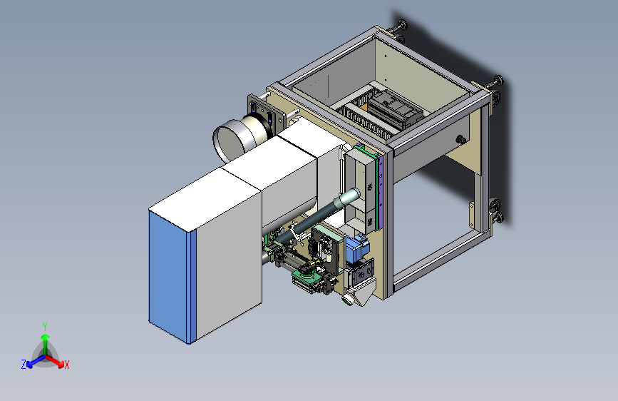 自动电子伺服压力机3D数模图纸 Solidworks设计 附STP