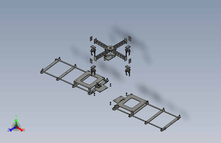 双转台工作站3D数模图纸 STP格式