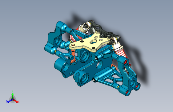 RC遥控车Nitro后悬挂系统3D图纸