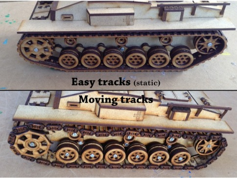 StuG III德国三号突击炮坦克模型图纸 激光雕刻 dxf svg格式