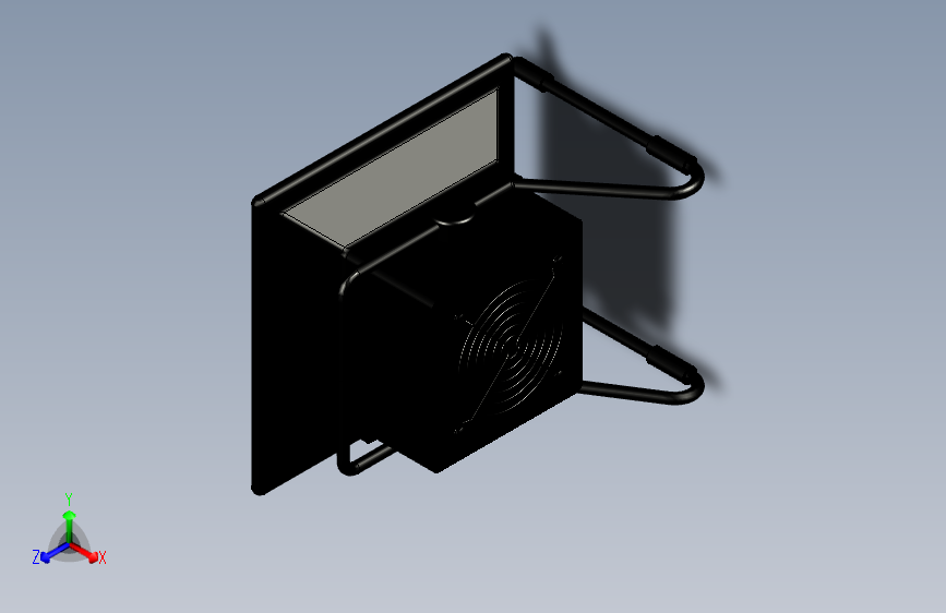 排烟扇模型3D图纸 STP格式