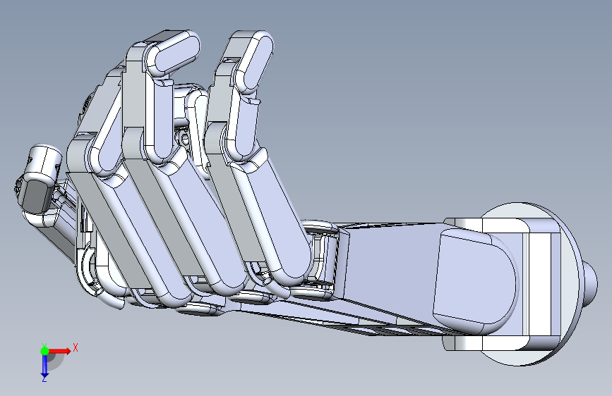 简易仿生手掌结构3D图纸 STEP x_t格式(1)