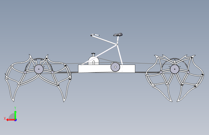脚踏骑行式Strandbeests仿生兽车3D数模图纸 Solidworks 附STEP_SOLIDWORKS 2011_模型图纸下载 – 懒石网