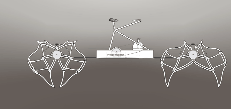 脚踏骑行式Strandbeests仿生兽车3D数模图纸 Solidworks 附STEP
