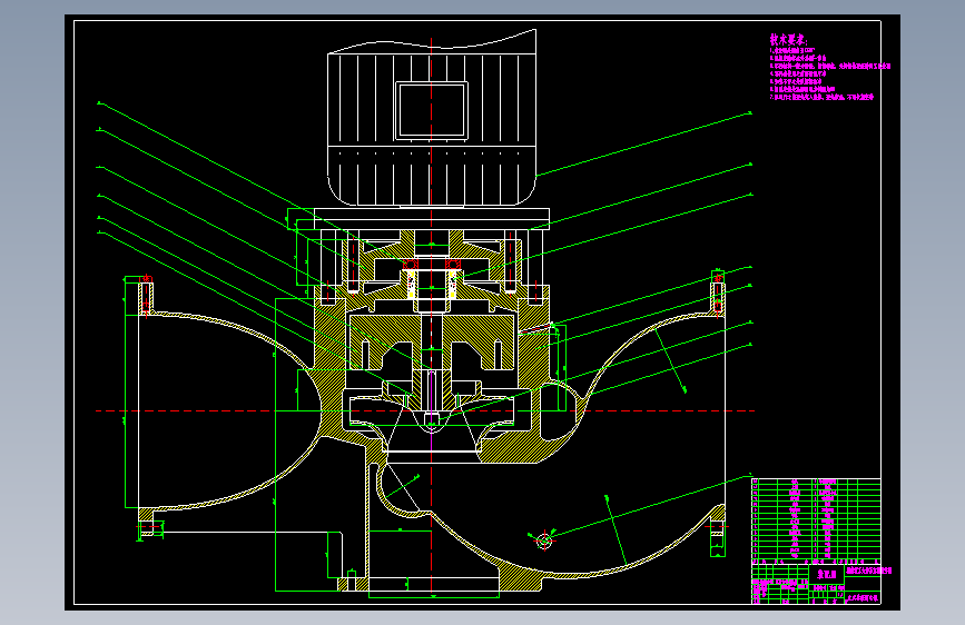 YG型立式单级单吸管道离心泵设计
