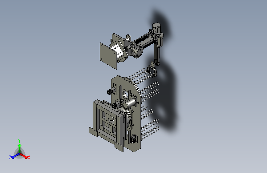 机器人自动上料装置3D图纸H900 非标自动化设备3D图纸3D模型