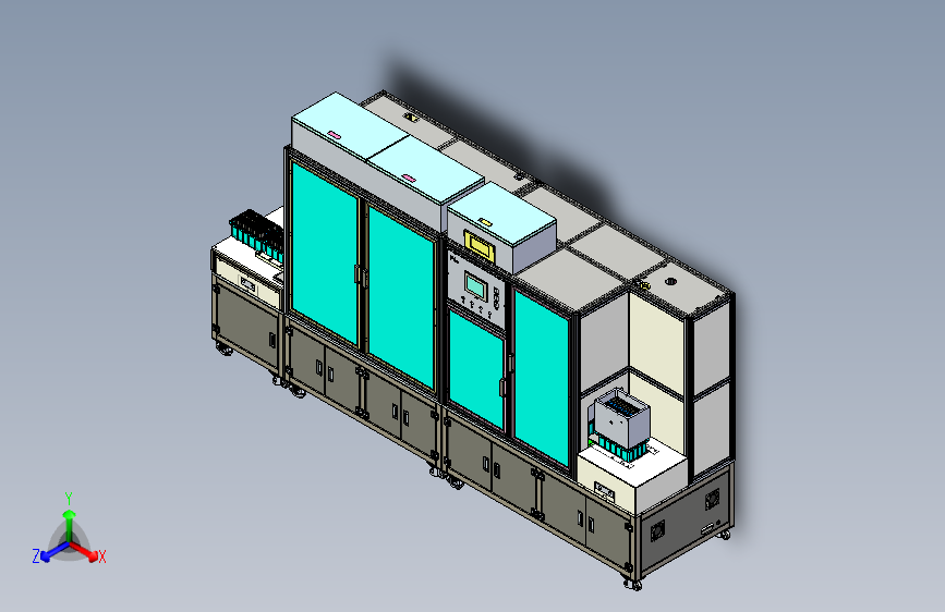 锂电池自动组装机3D图纸（带工程图H415 G13 自动化设备3D图纸