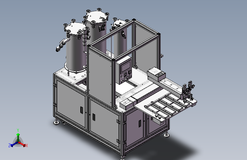 蓄电池封盖点胶机3D图纸 H188 非标自动化设备3D图纸3D模型