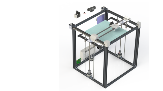 3340 X5S mockup 3D打印机 solidworks 三维模型图纸 设计素材3D