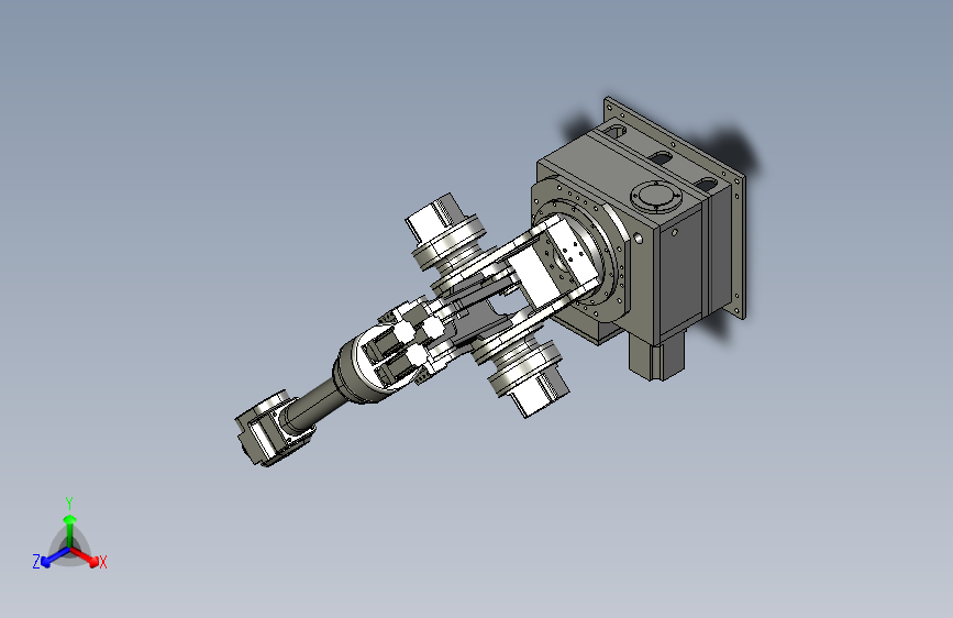 CHX-3六轴机器人3D模型