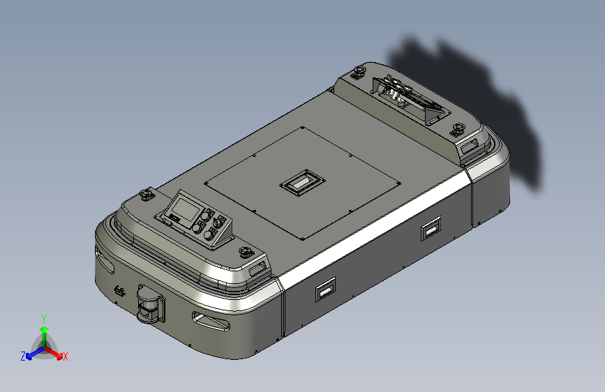 潜伏智能物流AGV小车自动导引运输车 3D图 机械设计素材资料3D图