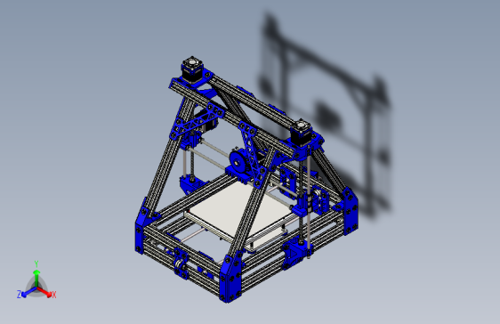 孟德尔3D打印机3D模型