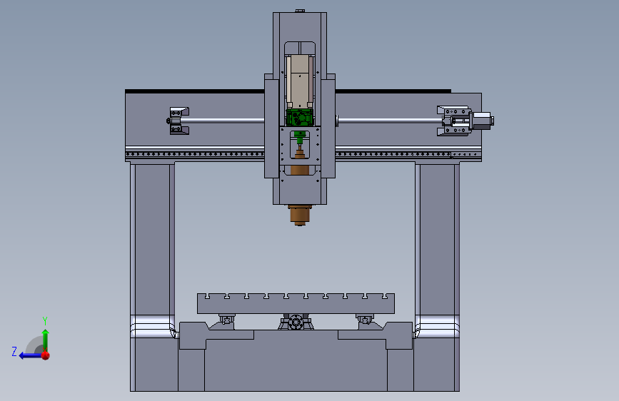 龙门加工中心光机3D模型