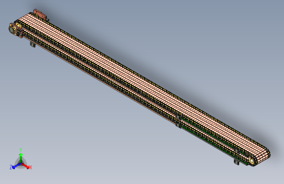 链板输送机3D模型（2）